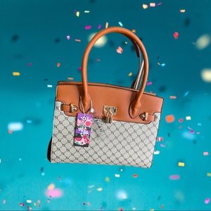 Beige peta vegan approved crossbody shoulder bag